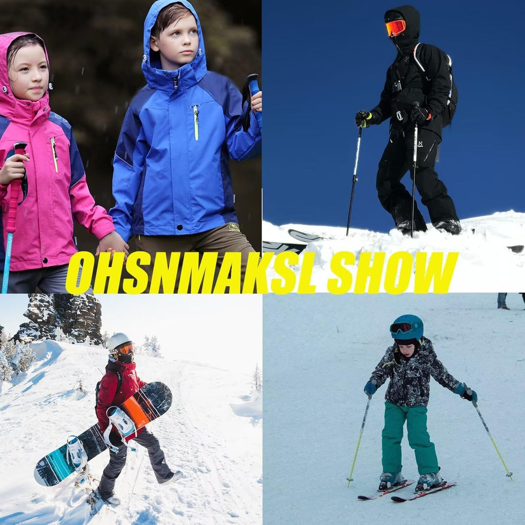 Boy's Waterproof Ski Jacket Warm Winter Snow Coat Kids Fleece Snowboarding Jackets Thick Hooded Windproof Coats