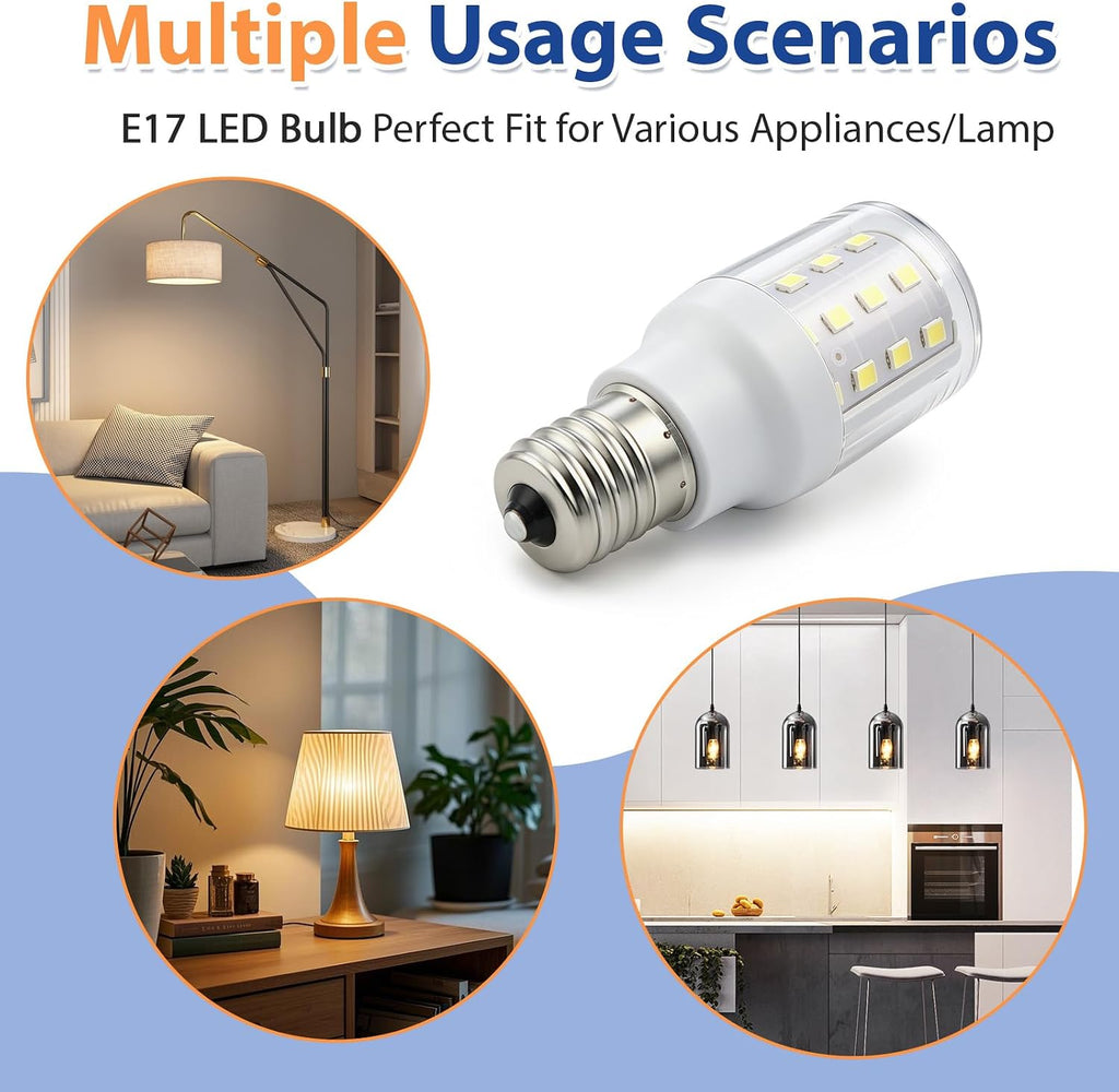 3.8W E17 Refrigerator LED Light Bulb Compatible with Frigidaire
