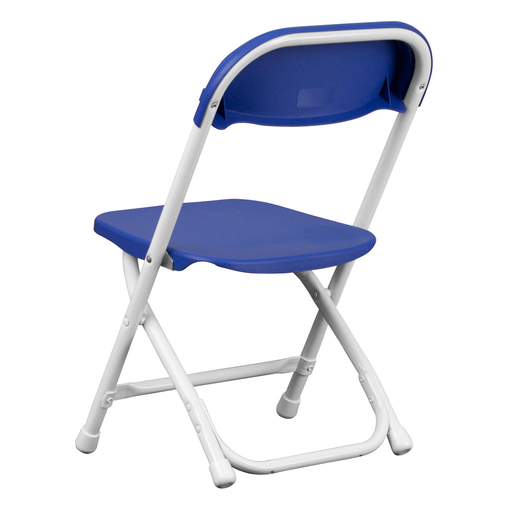 2 Pack Kids Blue Plastic Folding Chair
