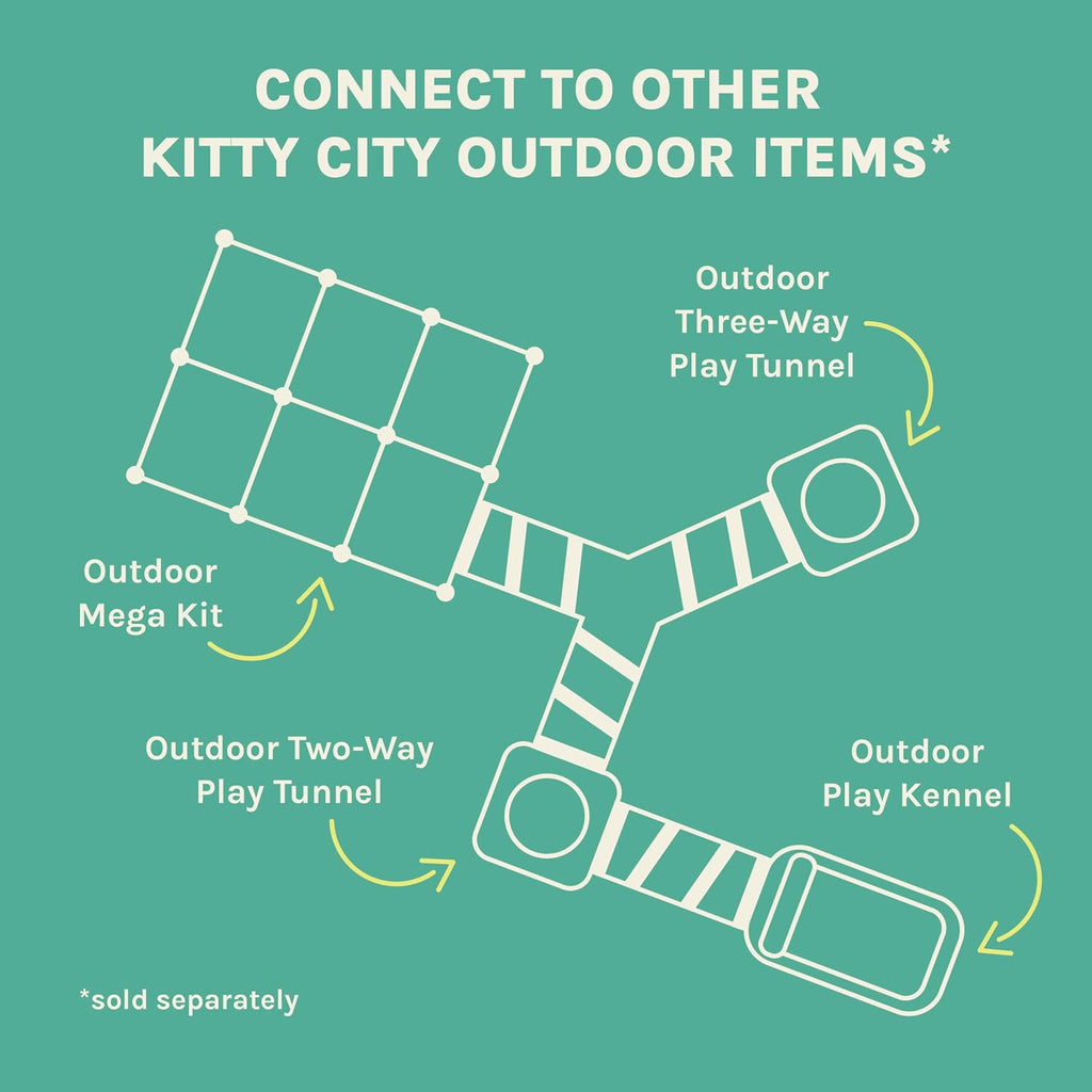 Outdoor Catio Furniture and Play Kits for Cats, Outdoor Mega Kit