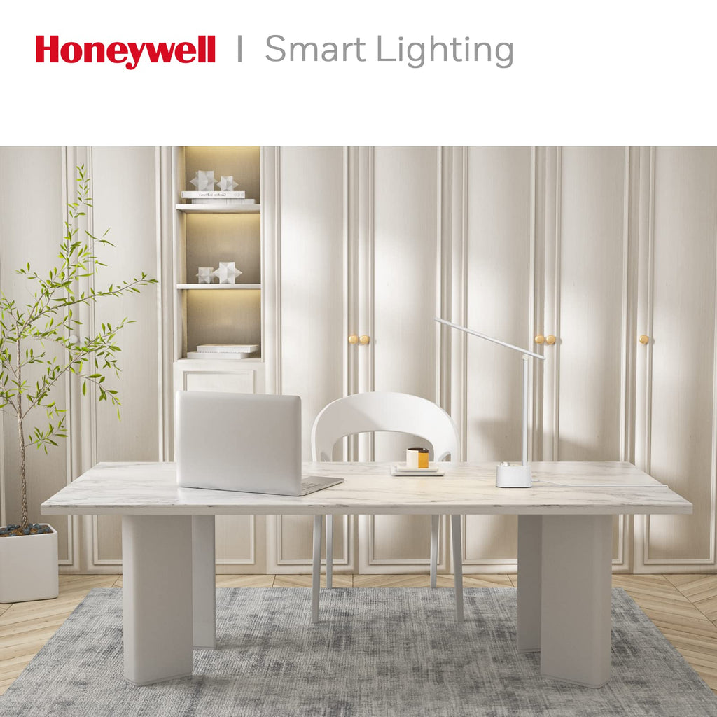 LED Desk Lamp, Foldable & Stepless Dimmable, White