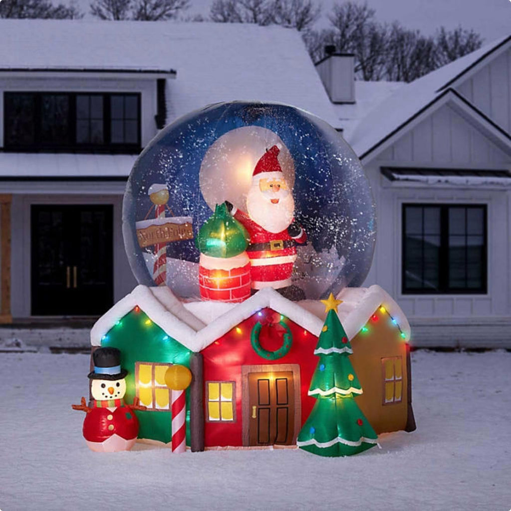 Members Mark 9' Pre-Lit Inflatable Snowglobe