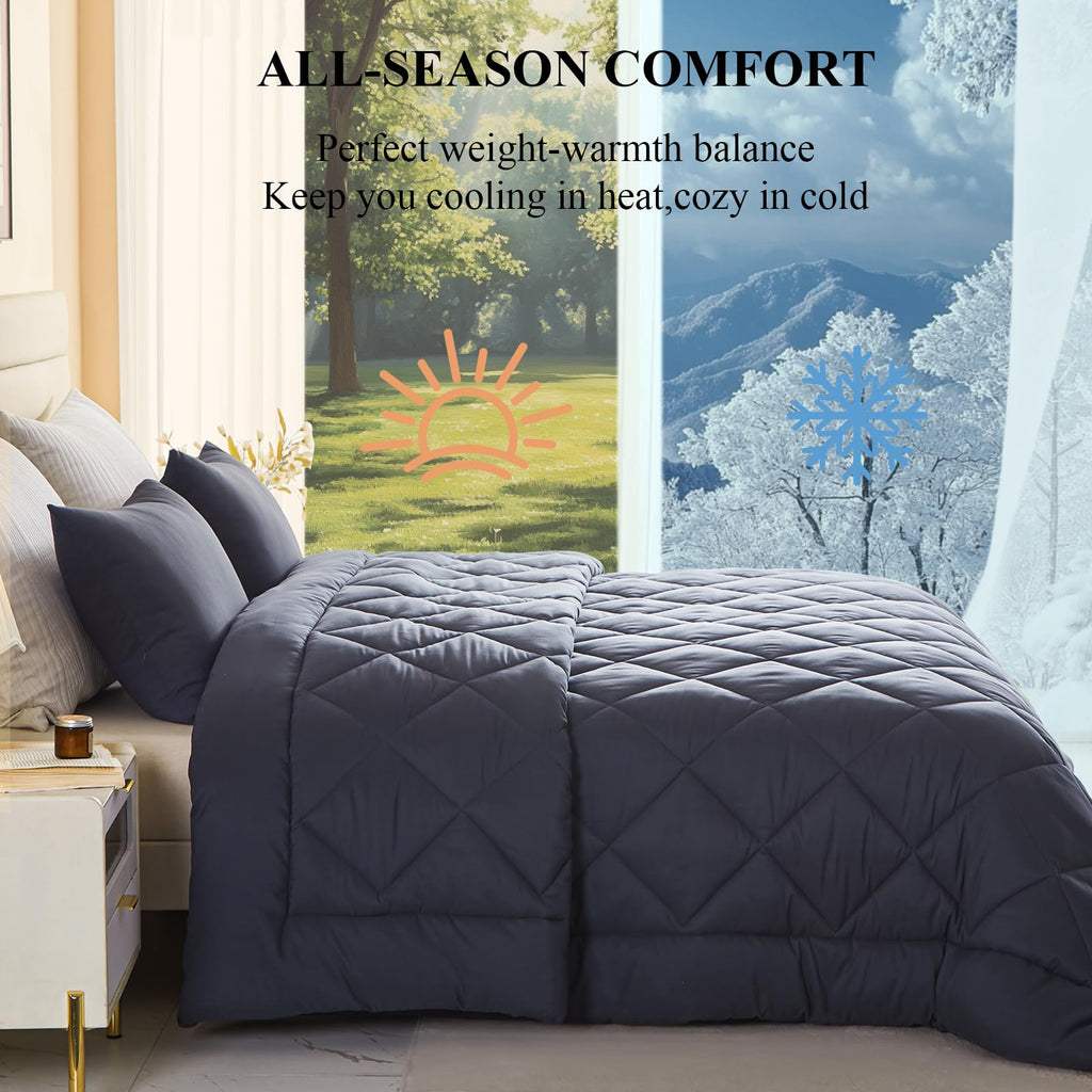 128x120 Oversized King Comforter, Extra Large King Size Comforter Oversized, All Season Soft Lightweight Quilt Down