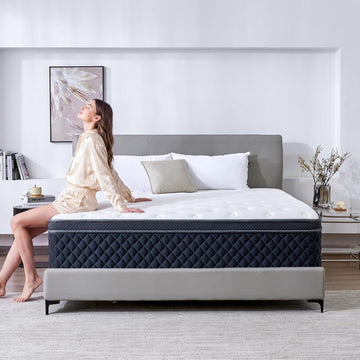 Full Mattress, 12 Inch Full Size Mattress in a Box, Medium Firm Hybrid Mattresses with Pocket Springs and Memory