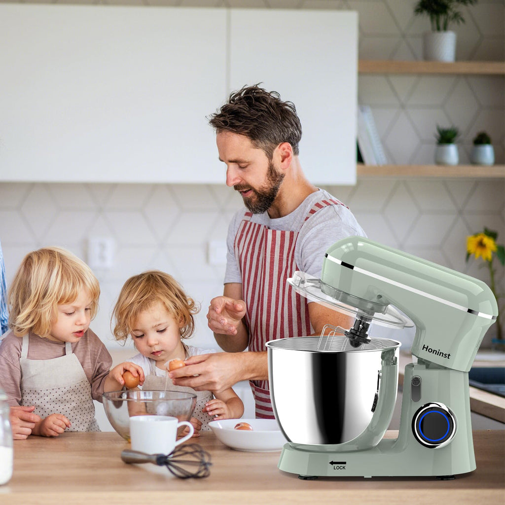 Stand Mixer, 6.5QT 10-Speed Tilt-Head 3-IN-1 Electric Food Mixer