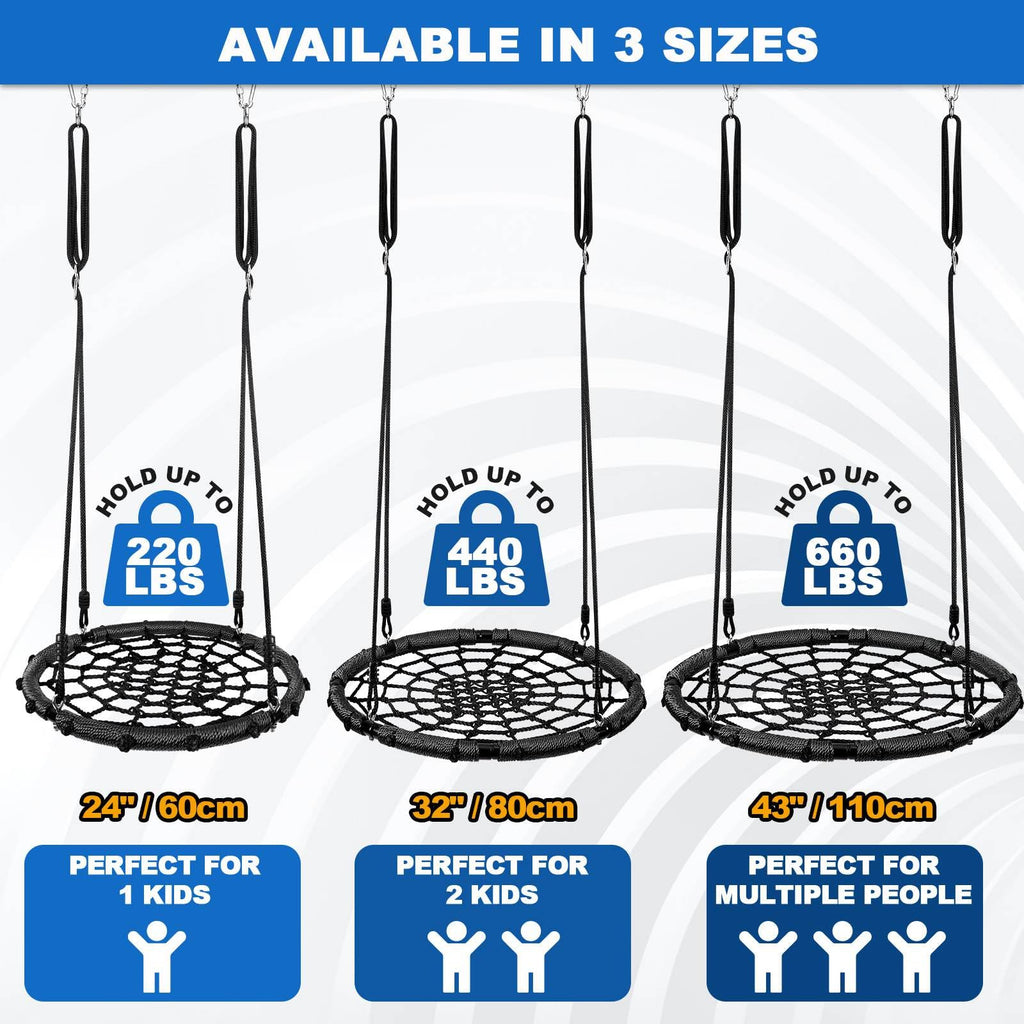 Spider Web Tree Swing, 43in