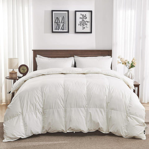 Goose Feather Down Fiber Comforter Oversized King