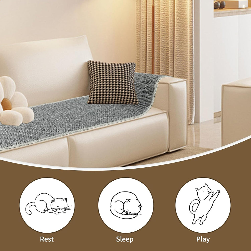 71x15.8" Thickened Cat Wall Climbing Carpet with 16 Fixed Nails