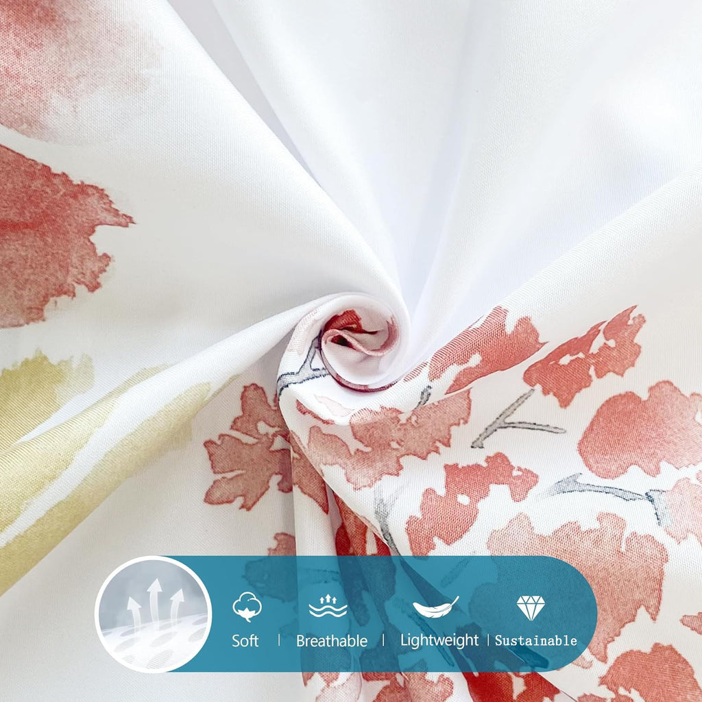 Style Quarters 3pcs Microfibre Duvet Cover Set Summer Floral Duvet Cover Include 1 Duvet Cover