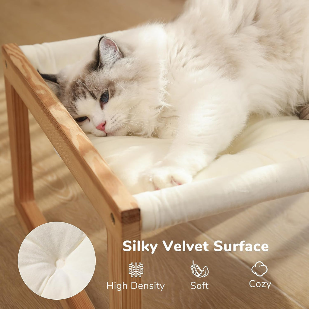 Large Cat Hammock, Raised Dog Bed for Indoor and Outdoor, Washable