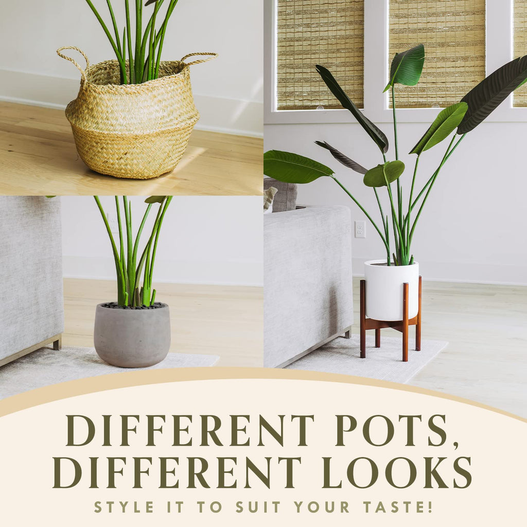 Bird of Paradise Artificial Plant-Fake Plants Tall, Tall Plants Decor, Artificial Plants Indoor-Faux Plants Indoor