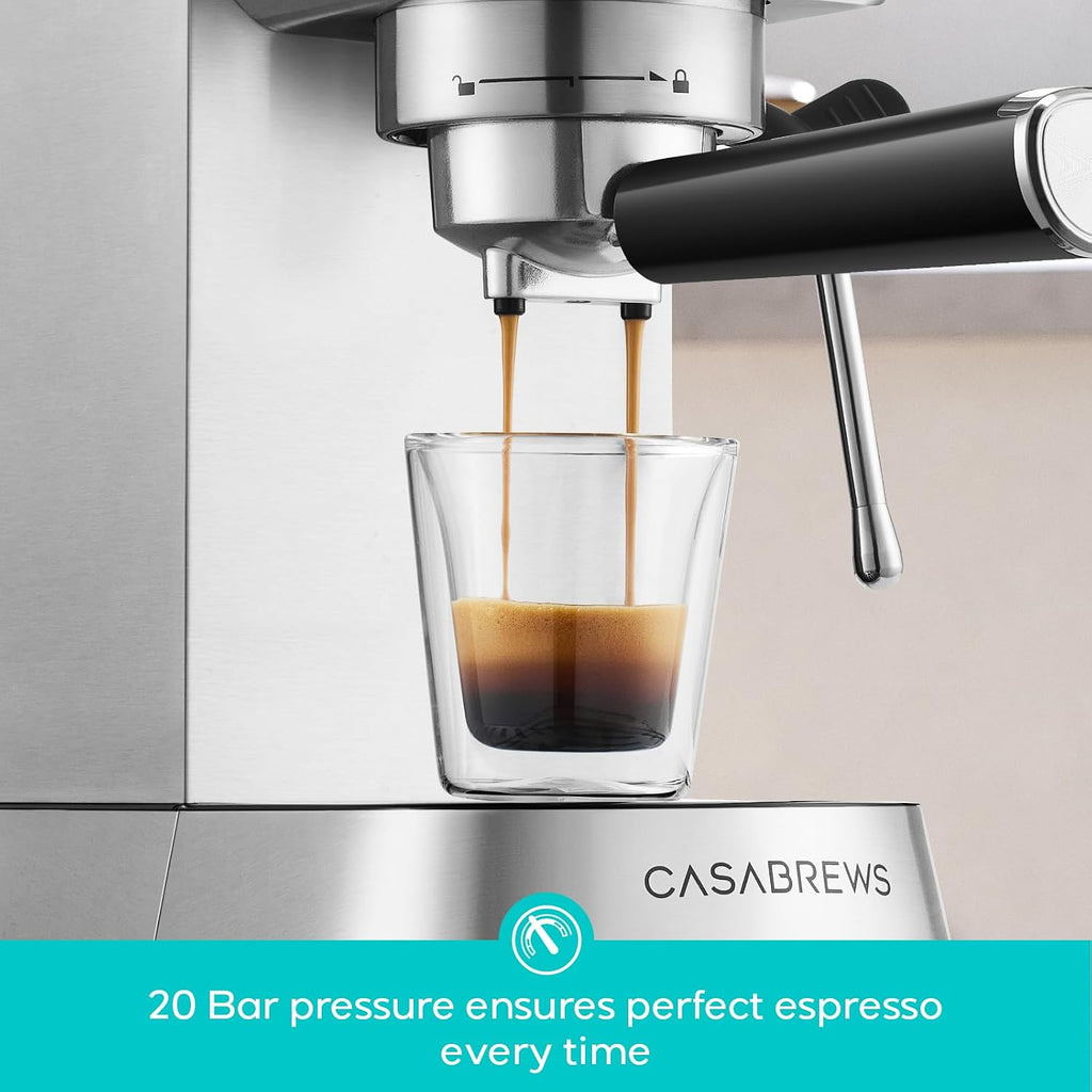 5418 PRO Espresso Machine with Fast Heating System and Steam Wand | Brew Ready in 5 Seconds, Brews 2+ Milk Drinks in