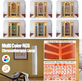 3 Person Infrared Sauna, Ceramic Infrared Sauna 3 Person, Far Infrared Saunas for Home, Low EMF Infrared Indoor Sauna