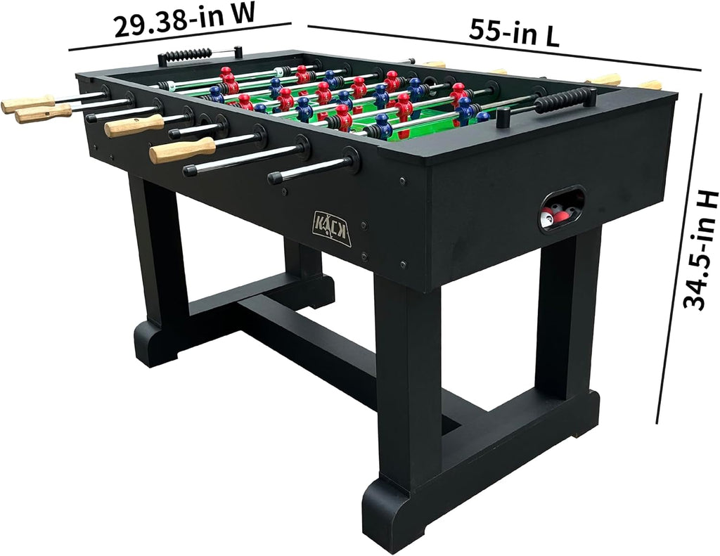 55" Foosball Table - Professional Full-Size Indoor Game Table
