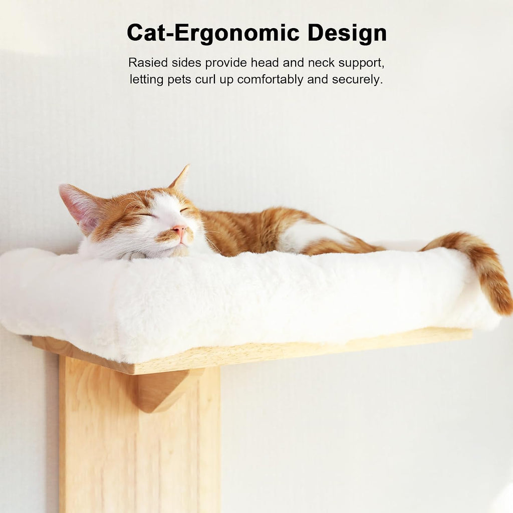 Cat Wall Shelves, 2 Platform with Soft Cushion Perch