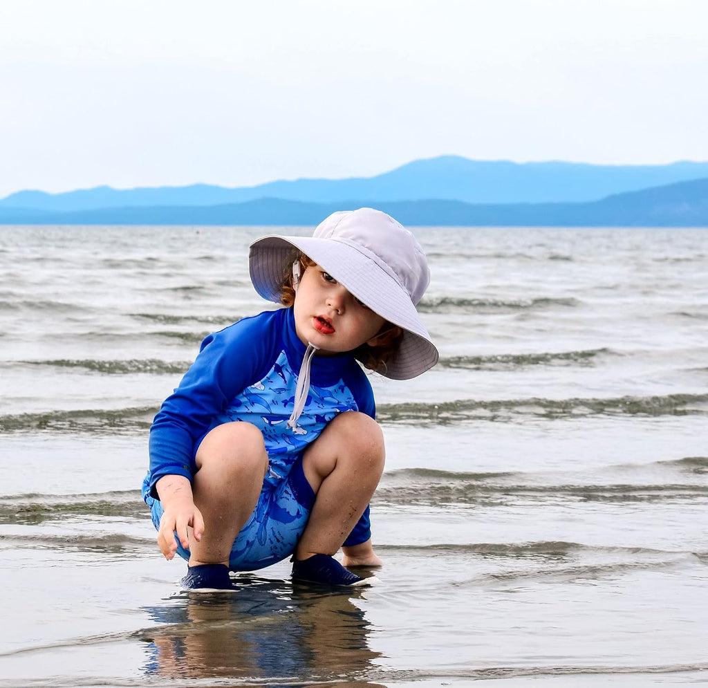Kids' Quick Dry Beach Bucket Sun-Hat for Swimming
