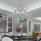 6-Lights Crystal Chandelier Crystals Raindrop Chandelier,Modern Crystal Pendant Light Fixture Modern Chandelier for Bedroom,Living Room,Dining Room,H22 X D24,Chain Adjustable A100-B07DPLPN3J