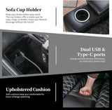 Home Theater Seating with USB Ports and Cup Holders