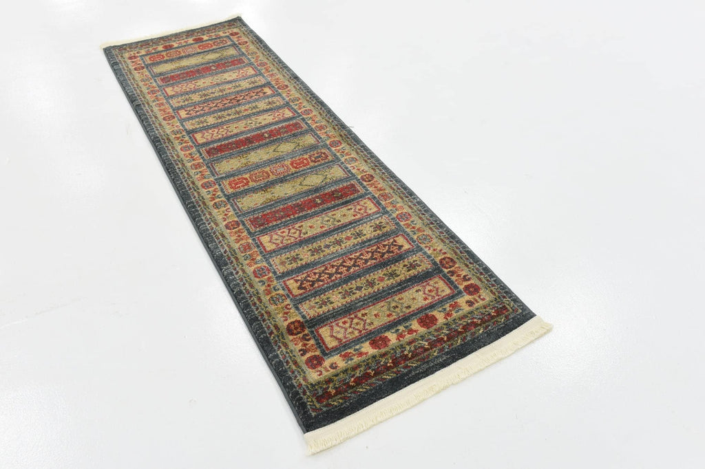 Kashkuli Gabbeh Collection Rug - Runner Blue Medium Rug Perfect s, Entryways