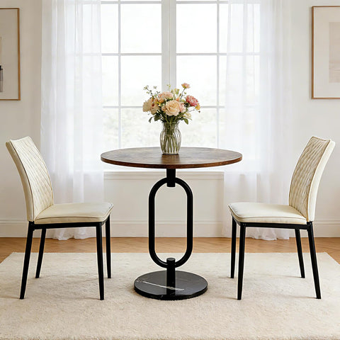 Lightdot Dining Chairs Set of 2, Velvet Comfortable Seats, Mid-Century Modern Living Room Chairs