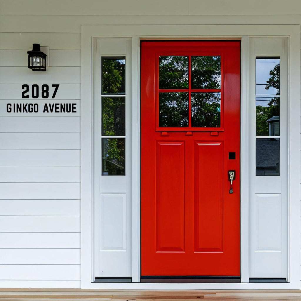 24" Floating House Numbers, Large Metal Address Number for Outside (8)
