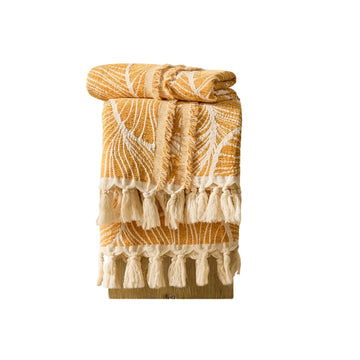 Chenille Cotton Throw Blanket for Couch, Lightweight Boho Blanket for Bed Sofa Chair Living Room Outdoor Soft Woven