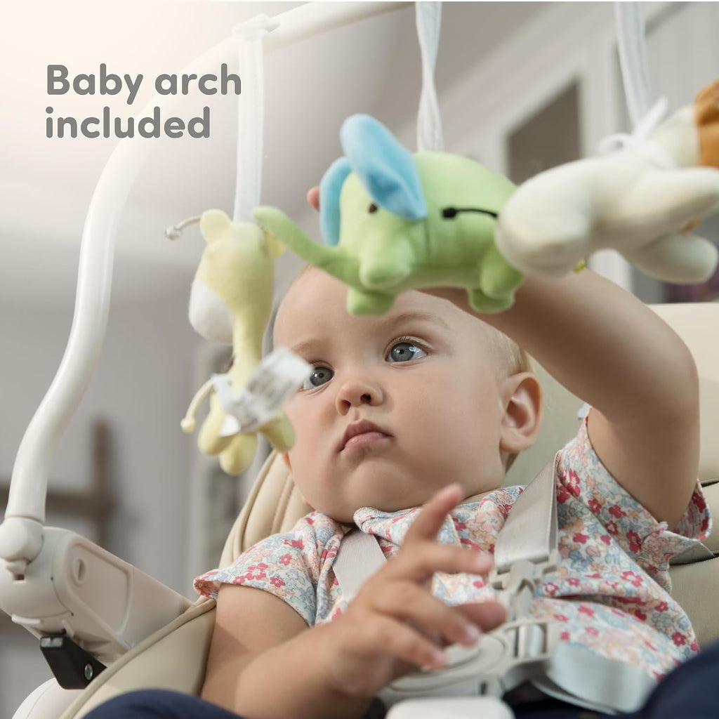 Baby High Chair Adjustable to 7 Different Heights - Grey Baby Chair - Silla para Comer de Bebe - Foldable High Chairs