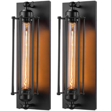 Sconces Wall Lighting, Industrial Black Wall Sconces Antique Wall Light Fixtures for Bedside, Bar, Restaurant