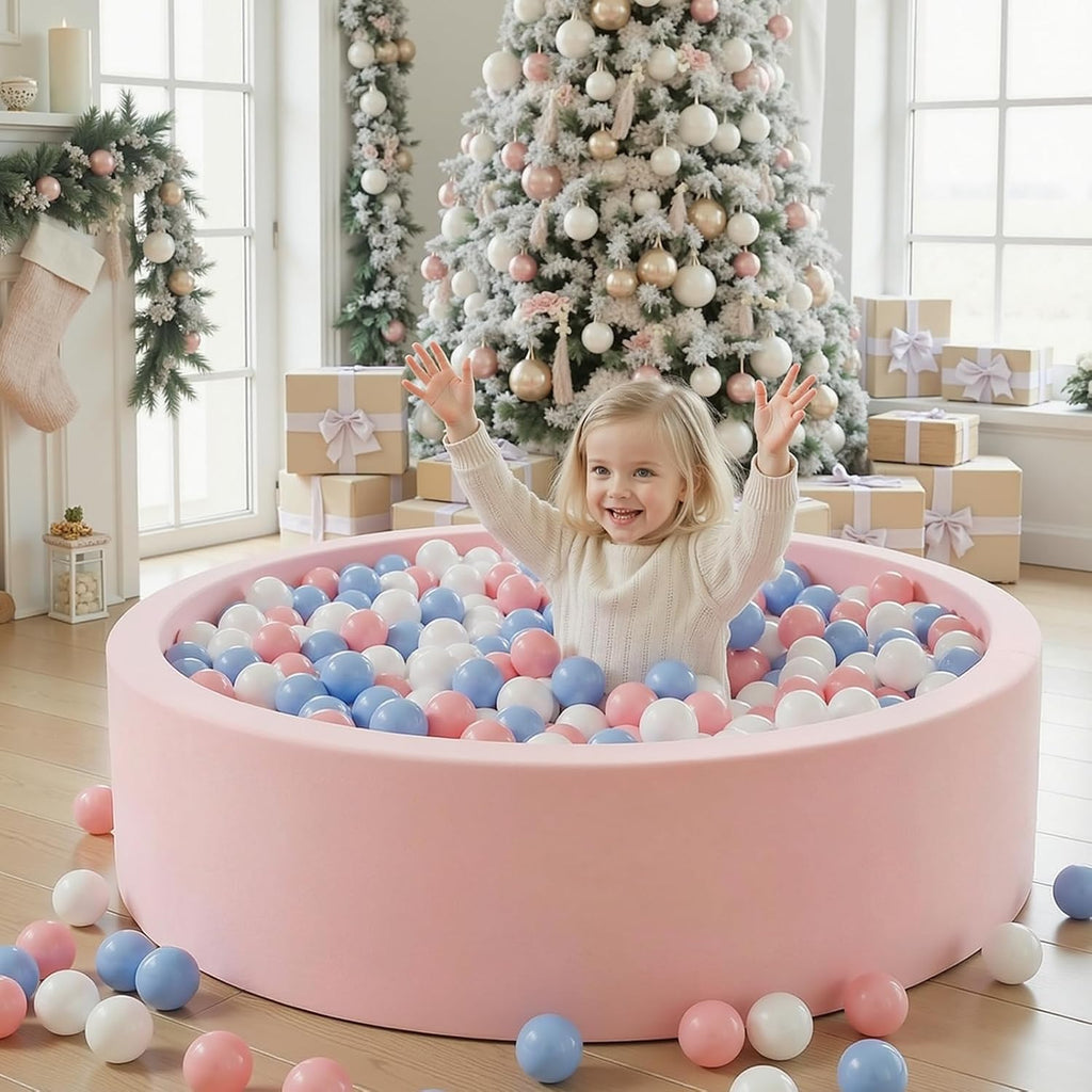Foam Ball Pit, Ball Pit for Toddlers, Pink, NO Balls