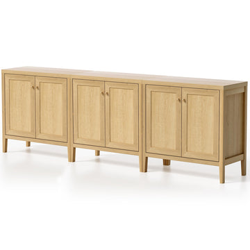 Sideboard Buffet Cabinets Set of 3 with Adjusable Shelves, Farmhouse Storage Cabinet, Credenza, Accent Cabinet