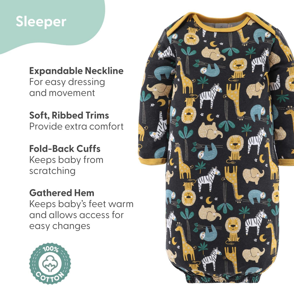 Baby Layette Gift Set for Baby Boys - 16 Piece Boy Baby Clothes to - King of the Jungle
