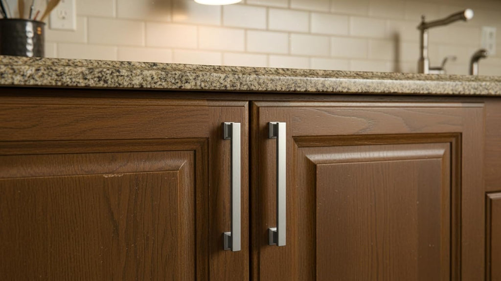 10 Pack Brushed Satin Nickel Cabinet Pulls, 5 Inch(128mm) Hole Centers Kitchen Cabinet Handles for Cabinets and Drawers