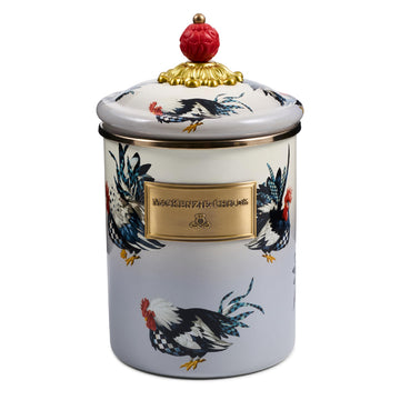 Enamel Canister, Medium, Henhouse