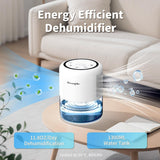 44oz(1.3L) Small Dehumidifier for Home Auto