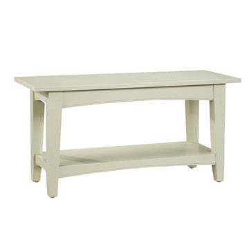 Shaker Cottage Shoe Storage Bench, Sand, 36"W x 18"H