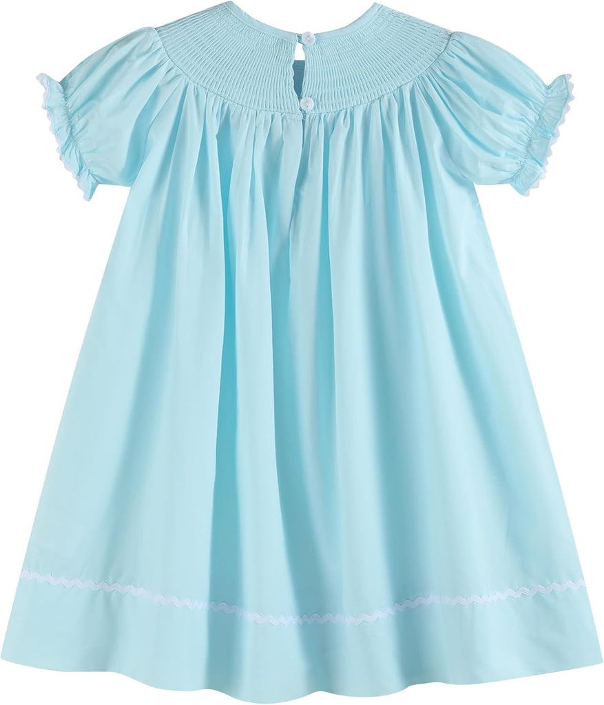 Baby and Girls Smocked Bishop Dress