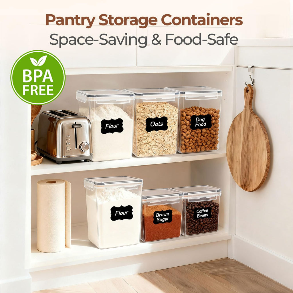Airtight Brown Sugar Containers with Terra Cotta Saver 2.6Qt 2Pack