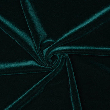 Textiles 5 Yard Bolt Hunter Green Stretch Velvet Fabric