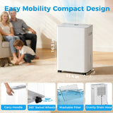 2500 sq.ft Dehumidifier for Home and Basement,Max 34 Pints Dehumidifier with Drain Hose,Ultra Quiet with Auto Defrost