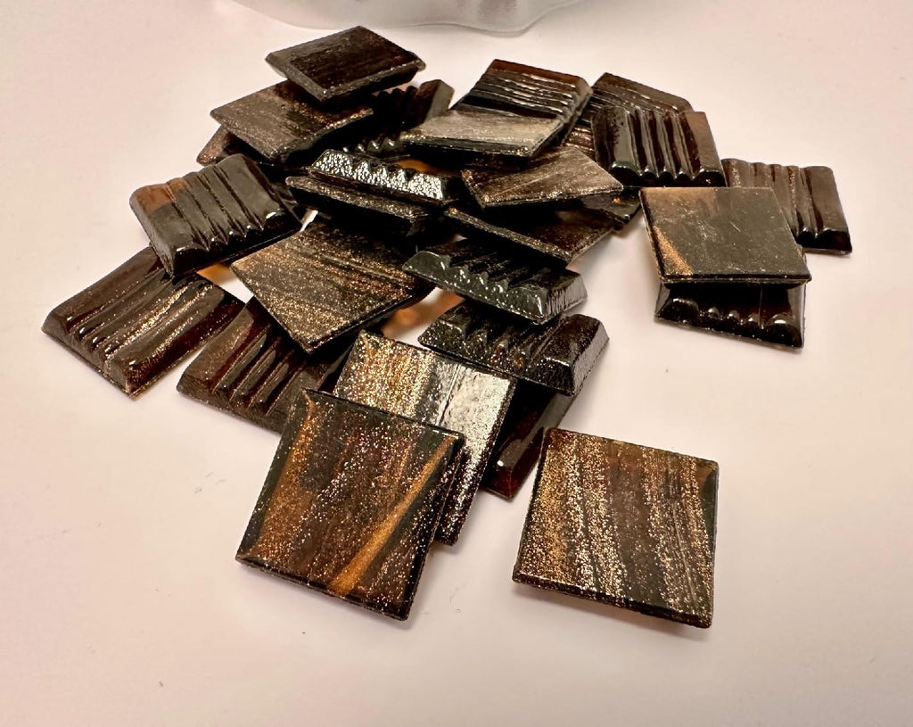 3/4" Glass Tile - 1 lb Bag - P 34 Rosewood