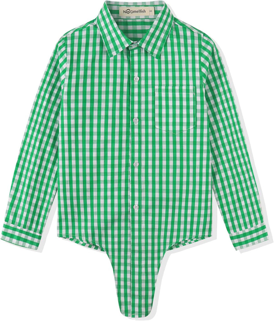 Girls Long Sleeve Button Down Shirt Tie Front Blouse Tops