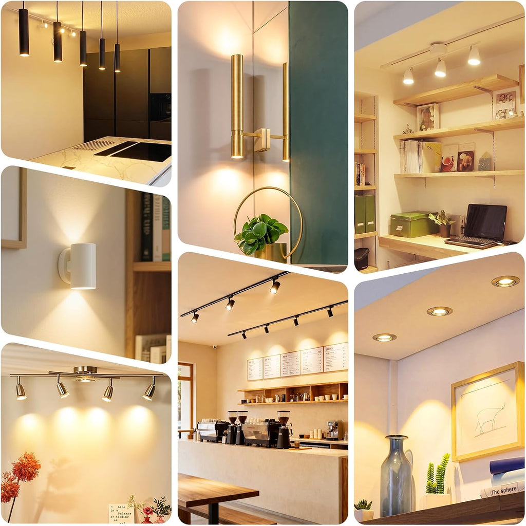 MR16 LED Bulbs 50W Halogen Equivalent, GU5.3, Soft Warm White 2700K, Low Voltage 12V, 450LM Landscape Spotlight Bulb