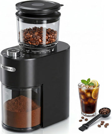 Conical Coffee Bean Grinder, 38 Precise Settings, Anti-Static | Conical Burr Coffee Grinder, Quiet Coffee Grinders