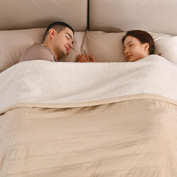 Electric Blanket King Size with Dual Controls, 10 Heat Levels & Auto Shut-Off, Fast Heating Soft Velvet to