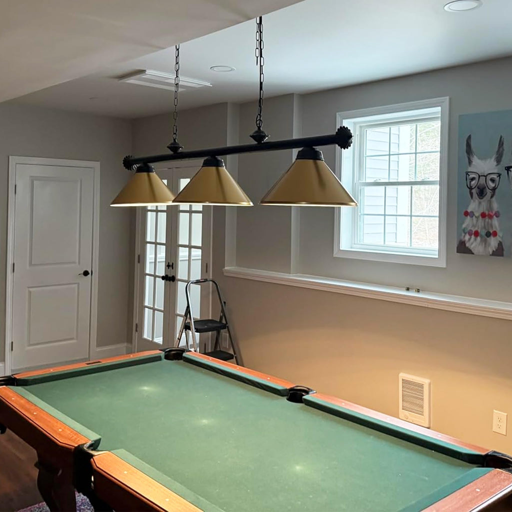 3 Light Pool Table Light, Billiard Lighting for 7' 8' Pool Table