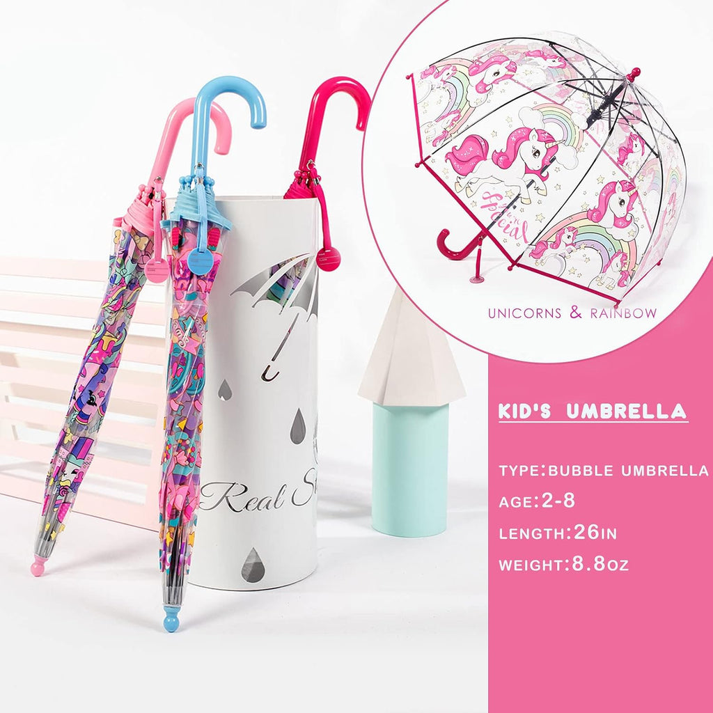 Kids Clear Umbrella, Bubble Dome for Rain