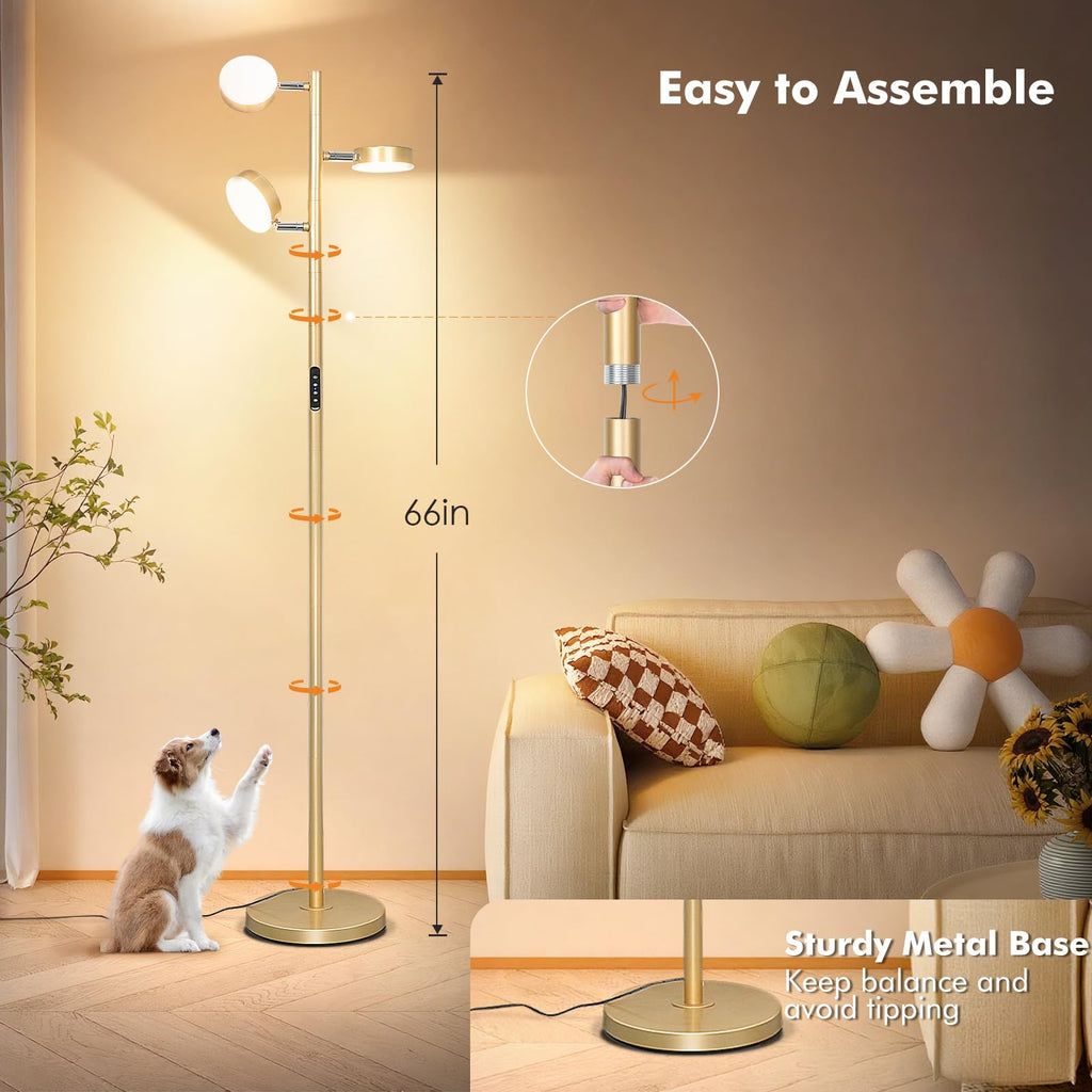 Tree Floor Lamp - Modern Gold Standing Lamp