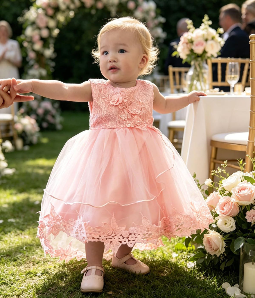 Toddler Christening Baptism Dress for Baby Girl for Wedding Party Dress