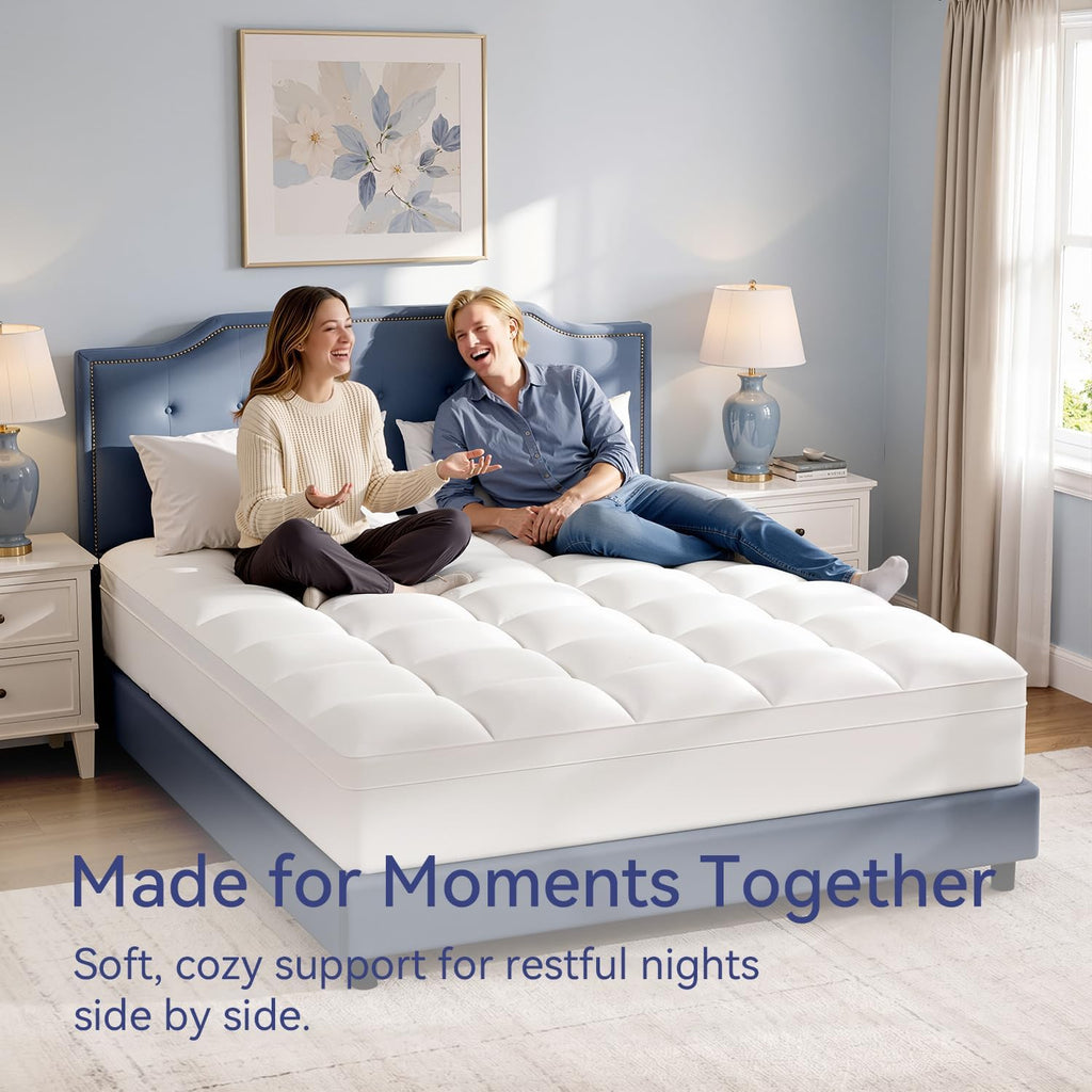 Queen Mattress Topper, Extra Thick Pillow Top Mattress Pad Cover