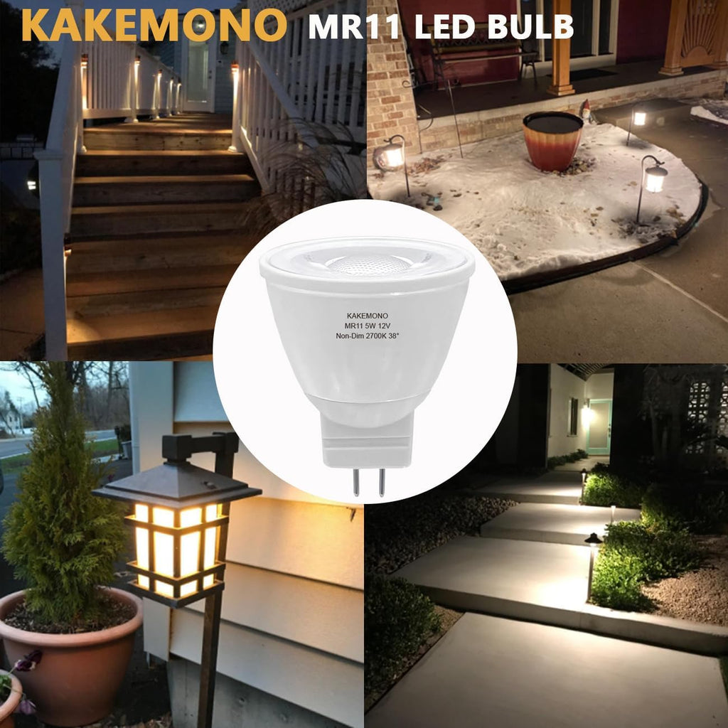 5W MR11 GU4.0 Led Bulbs, 35W Halogen Equivalent, 2700K Warm White